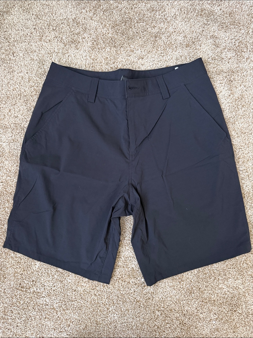 Under Armour Men's Black Flat Front Performance Shorts